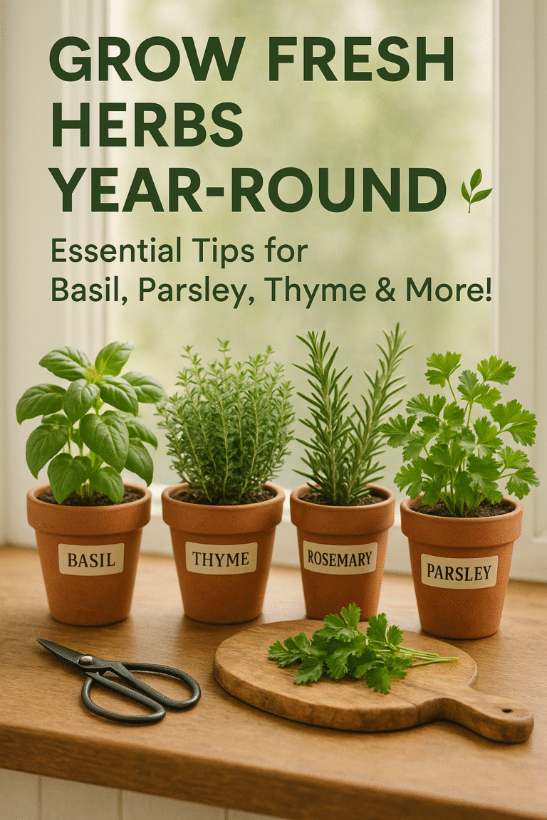 How to Grow Herbs: Essential Tips for Fresh Flavor Year-Round